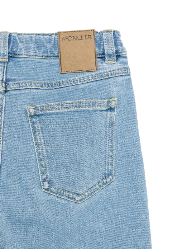 Moncler Enfant Cotton Jeans | Blue | FARFETCH