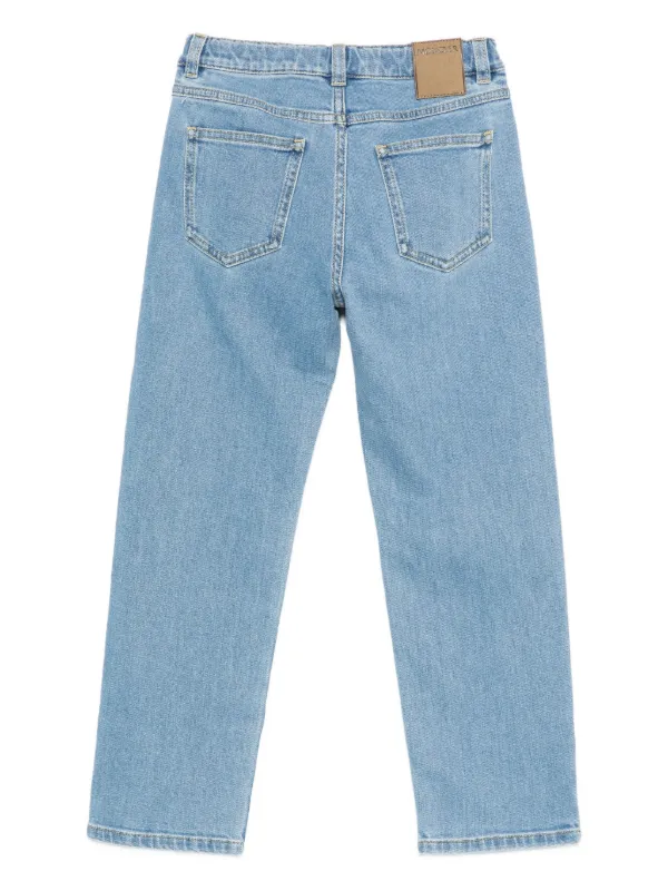 Moncler キッズデニムパンツ Moncler Enfant Cotton Jeans | Blue | FARFETCH