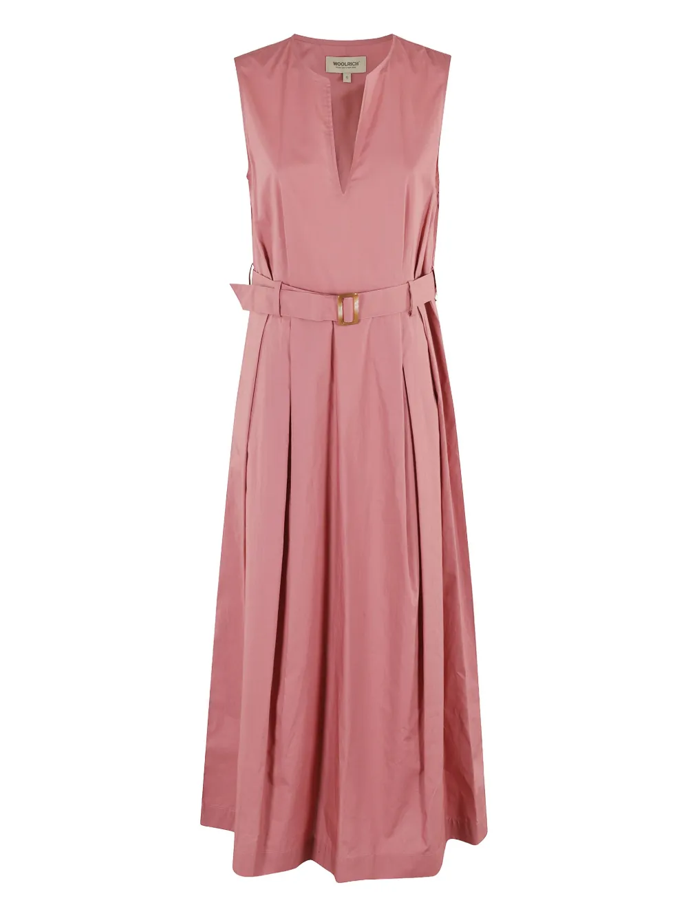Woolrich robe en coton à coupe mi-longue | rose | Image 1