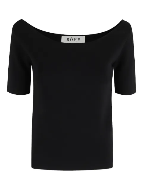 Róhe playera con cuello barco