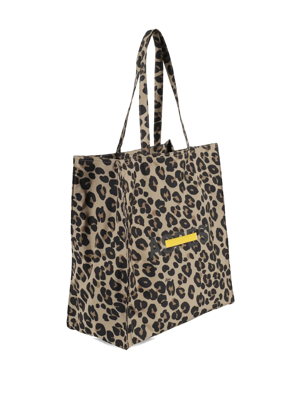 ASPESI Shopper met dierenprint Beige