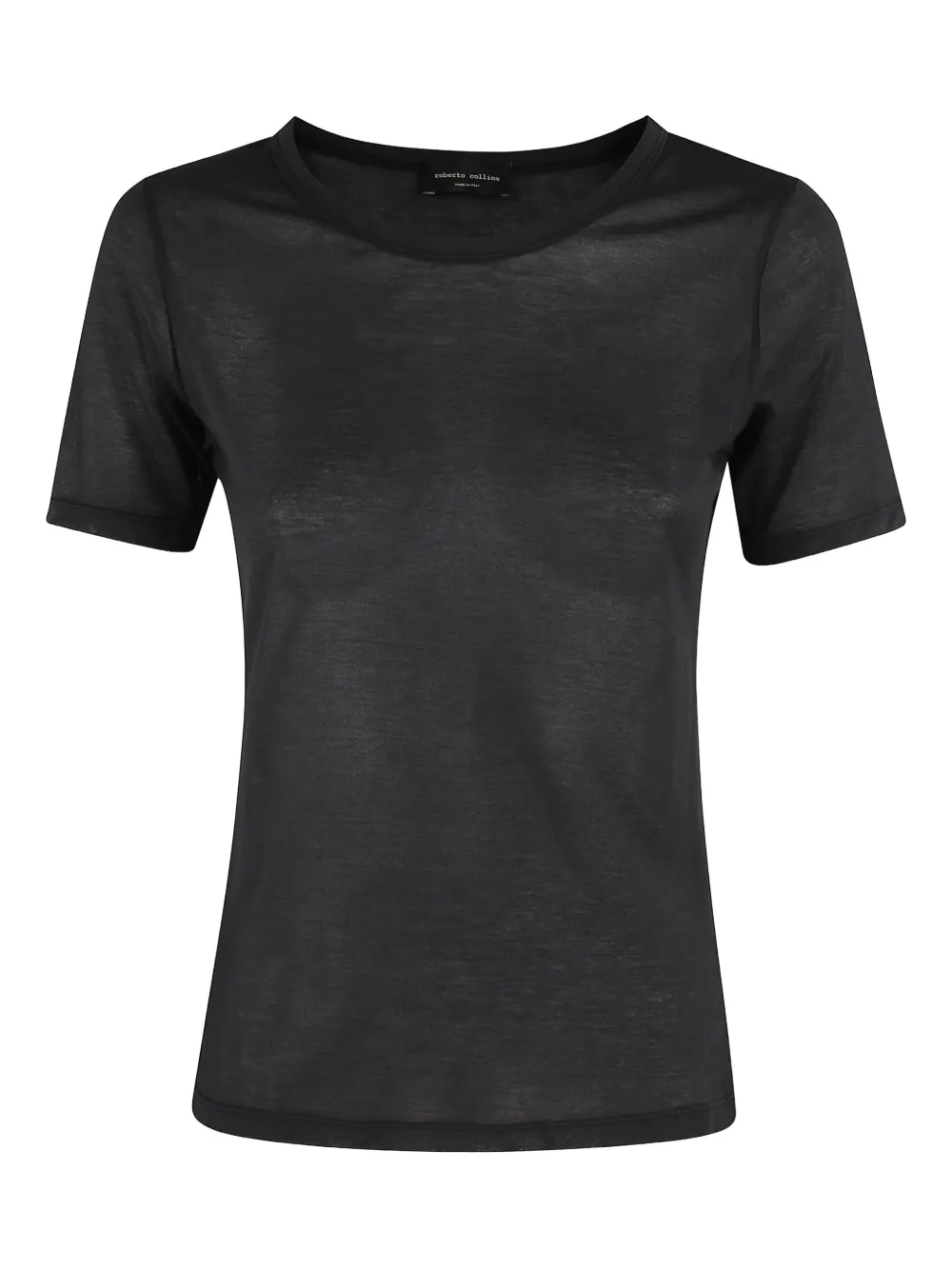 Roberto Collina Semi-doorzichtig T-shirt Zwart