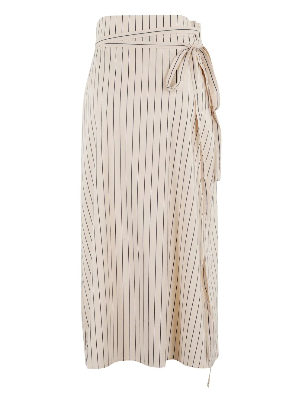 Roberto Collina Gestreepte rok Beige