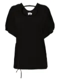 izzue cut-out detail T-shirt - Black