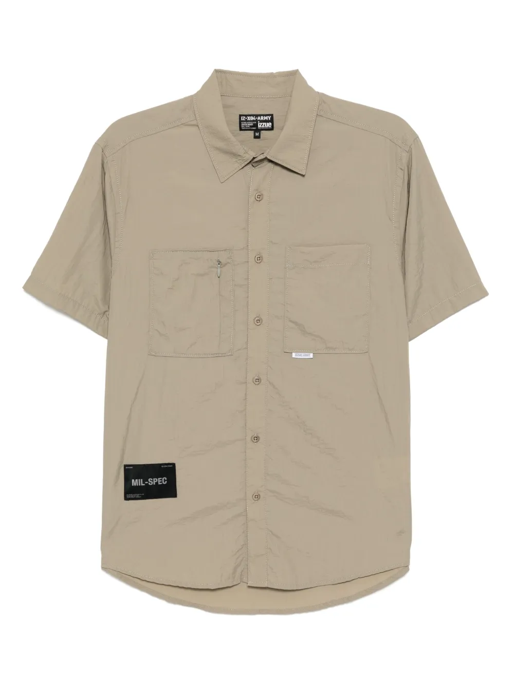izzue chemise à manches courtes | tons neutres | Image 1