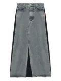 BAPY BY *A BATHING APE® asymmetrical denim maxi skirt - Blue