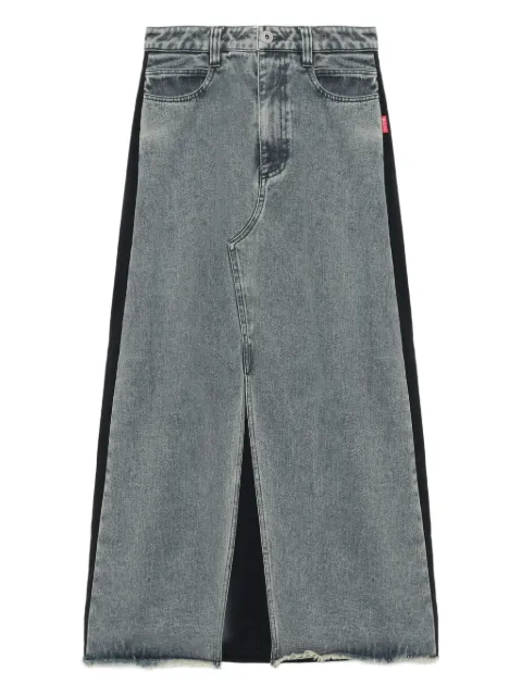 BAPY BY *A BATHING APE® asymmetrical denim maxi skirt