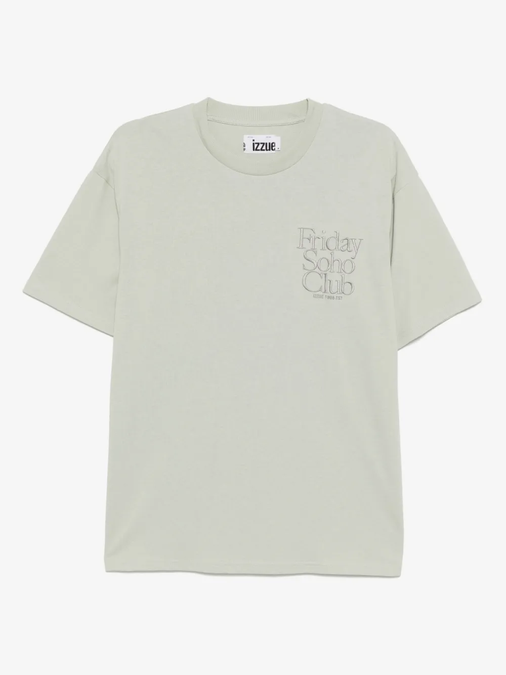izzue embroidered T-shirt | Green | Image 1