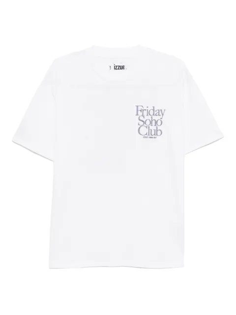 izzue embroidered logo t-shirt