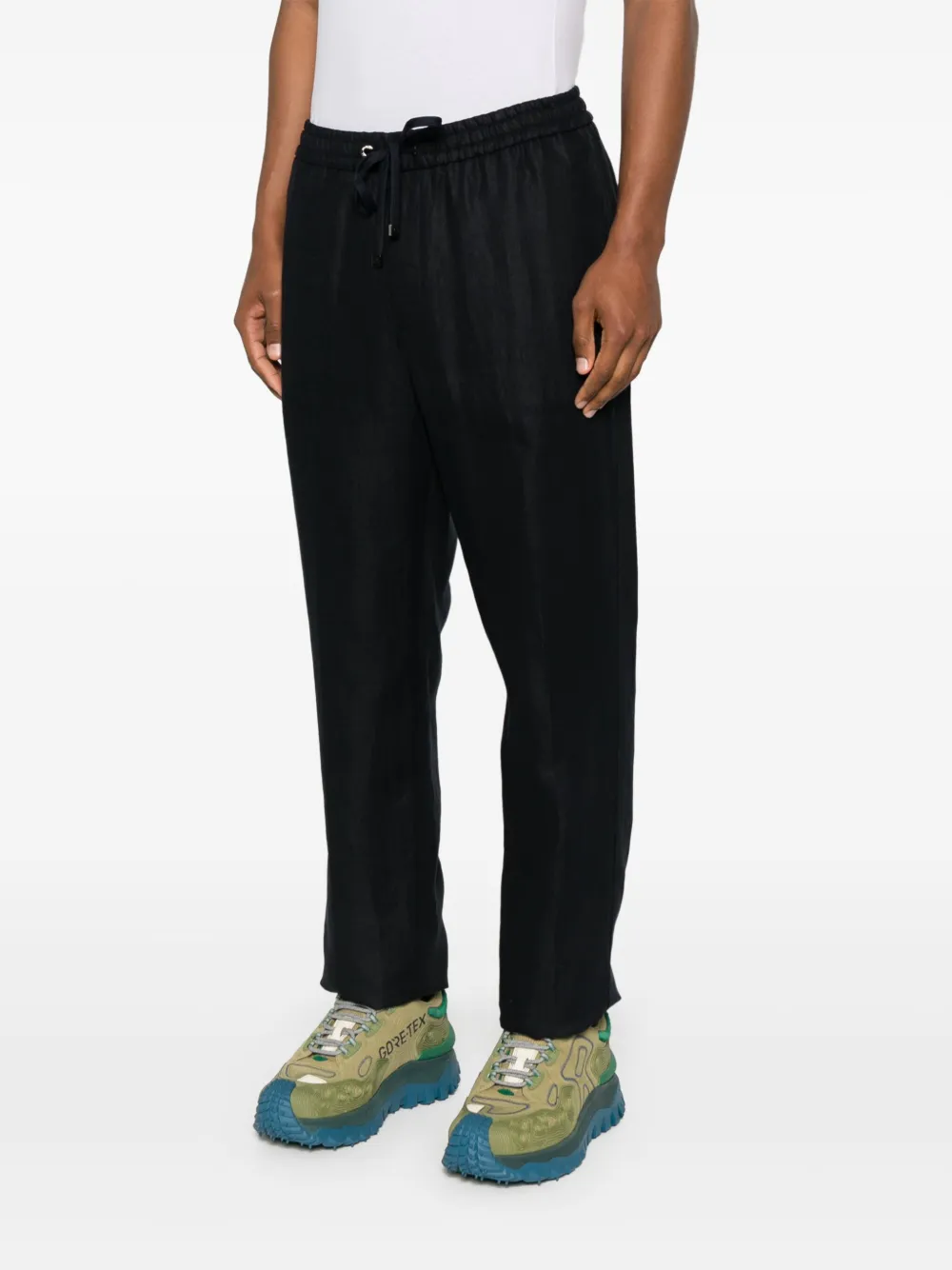 Moncler Linnen trainingsbroek Blauw