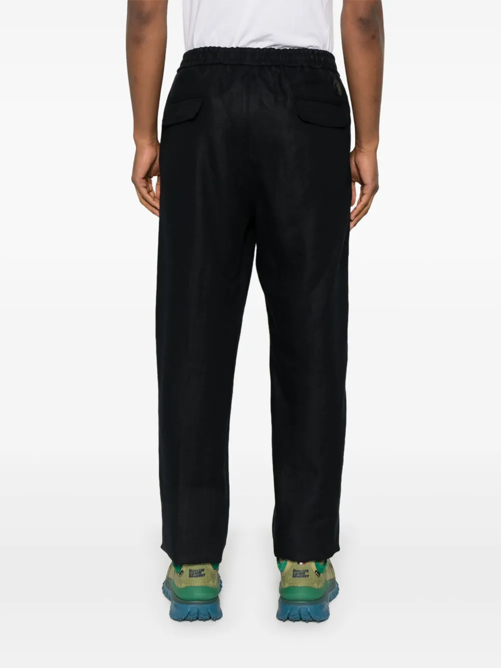 Moncler Linnen trainingsbroek Blauw