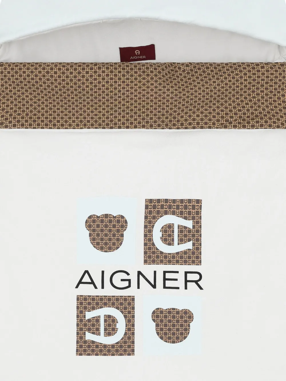 Aigner Kids Deken met logo Wit