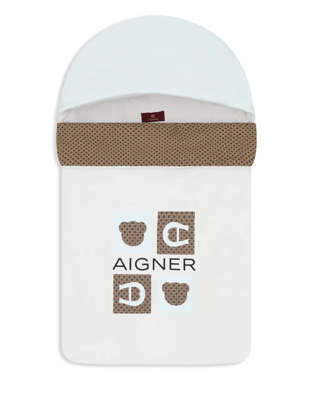 Aigner Kids Deken met logo Wit