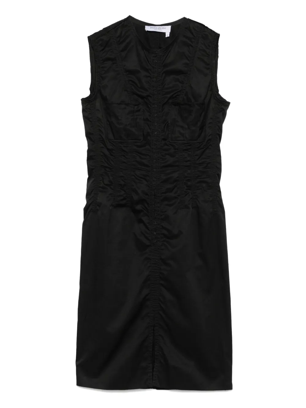 Pre-owned Saint Laurent 2000s Cotton Midi Dress