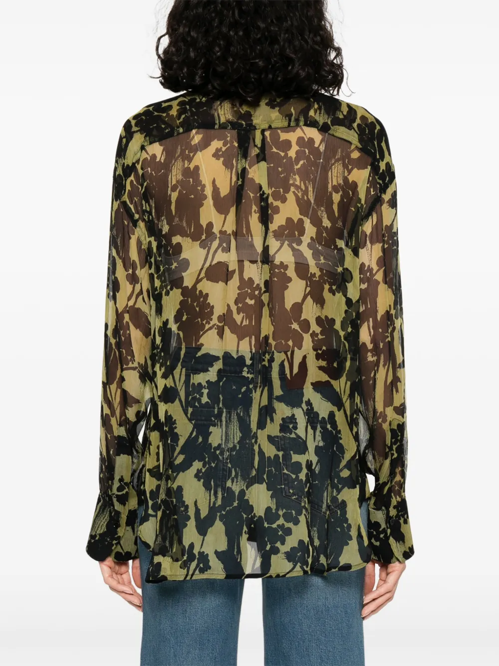 Victoria Beckham Zijden blouse Groen
