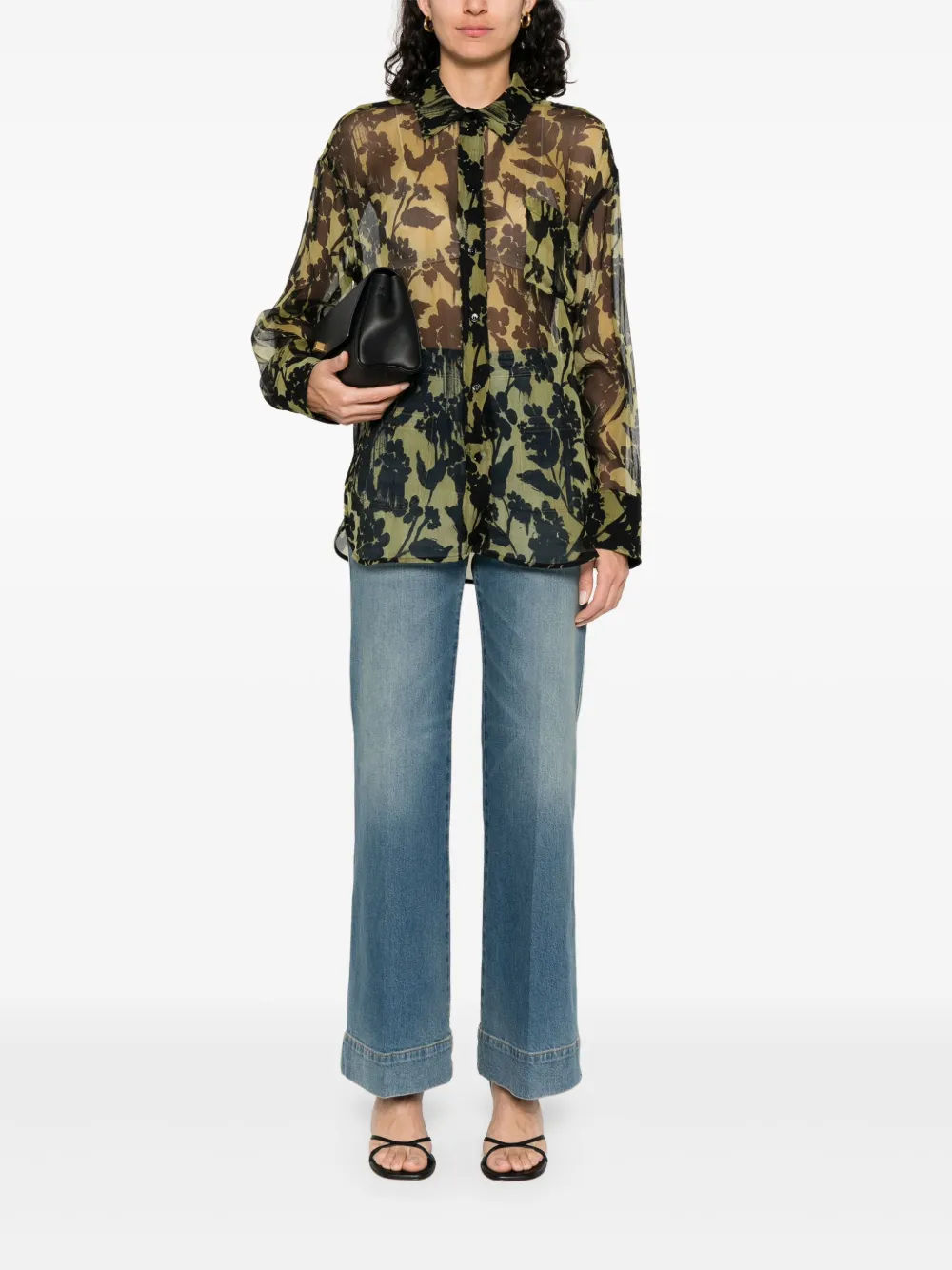Victoria Beckham Zijden blouse - Groen