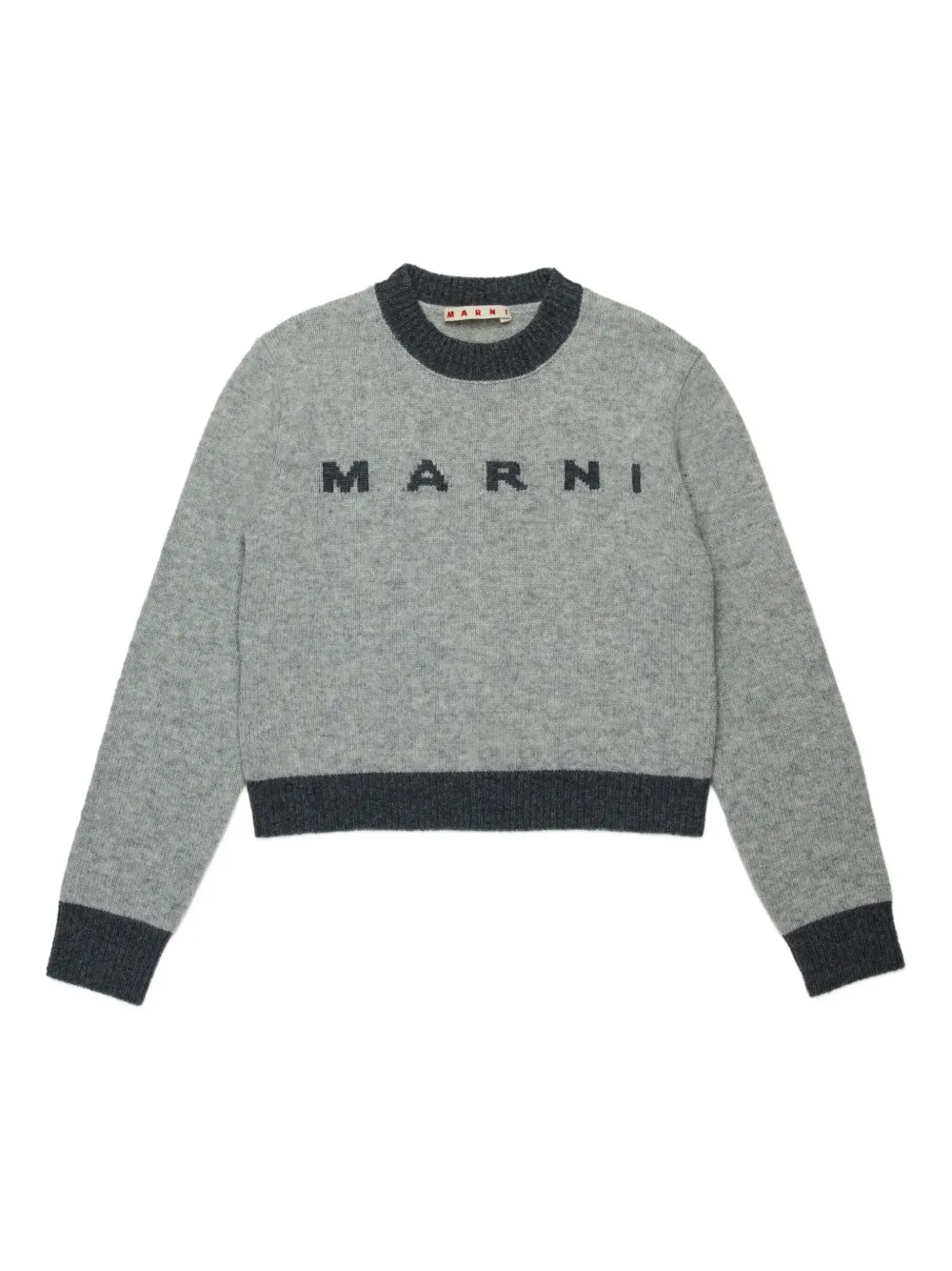 Marni Kids Sweater met ronde hals Grijs