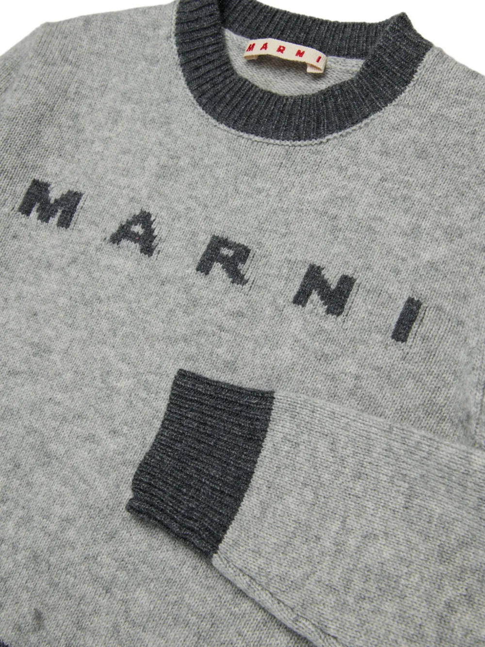 Marni Kids Sweater met ronde hals Grijs