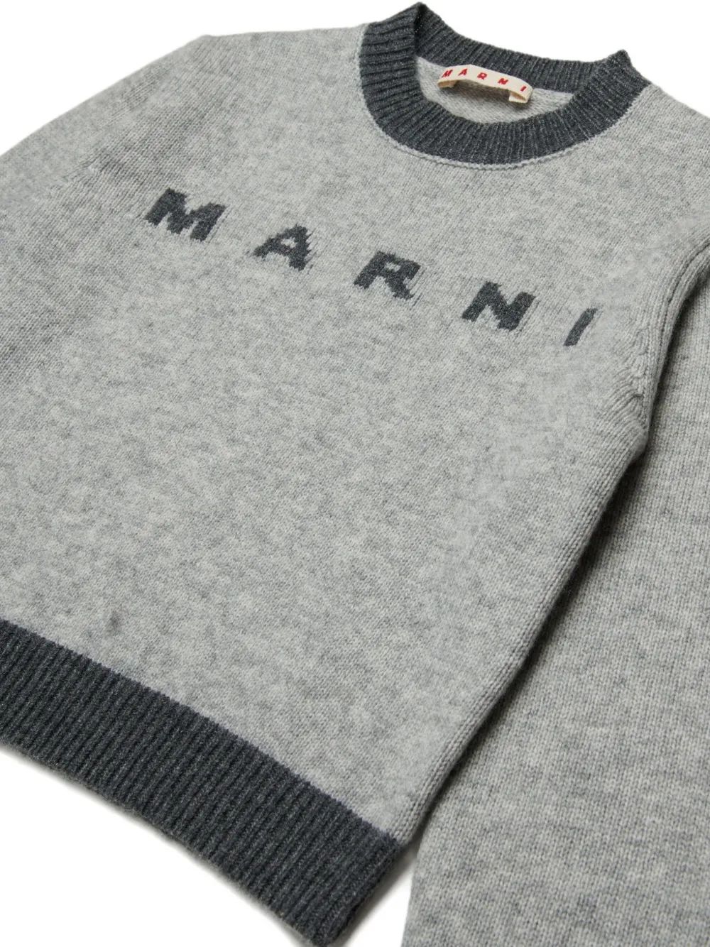 Marni Kids Sweater met ronde hals Grijs