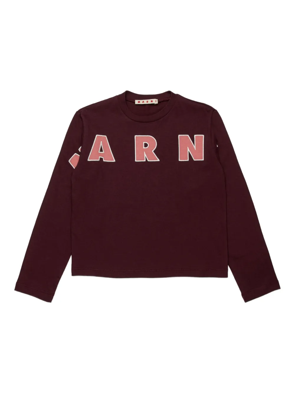Marni Kids コットン ロングTシャツ - レッド Marni Kids コットン ロングTシャツ - レッド