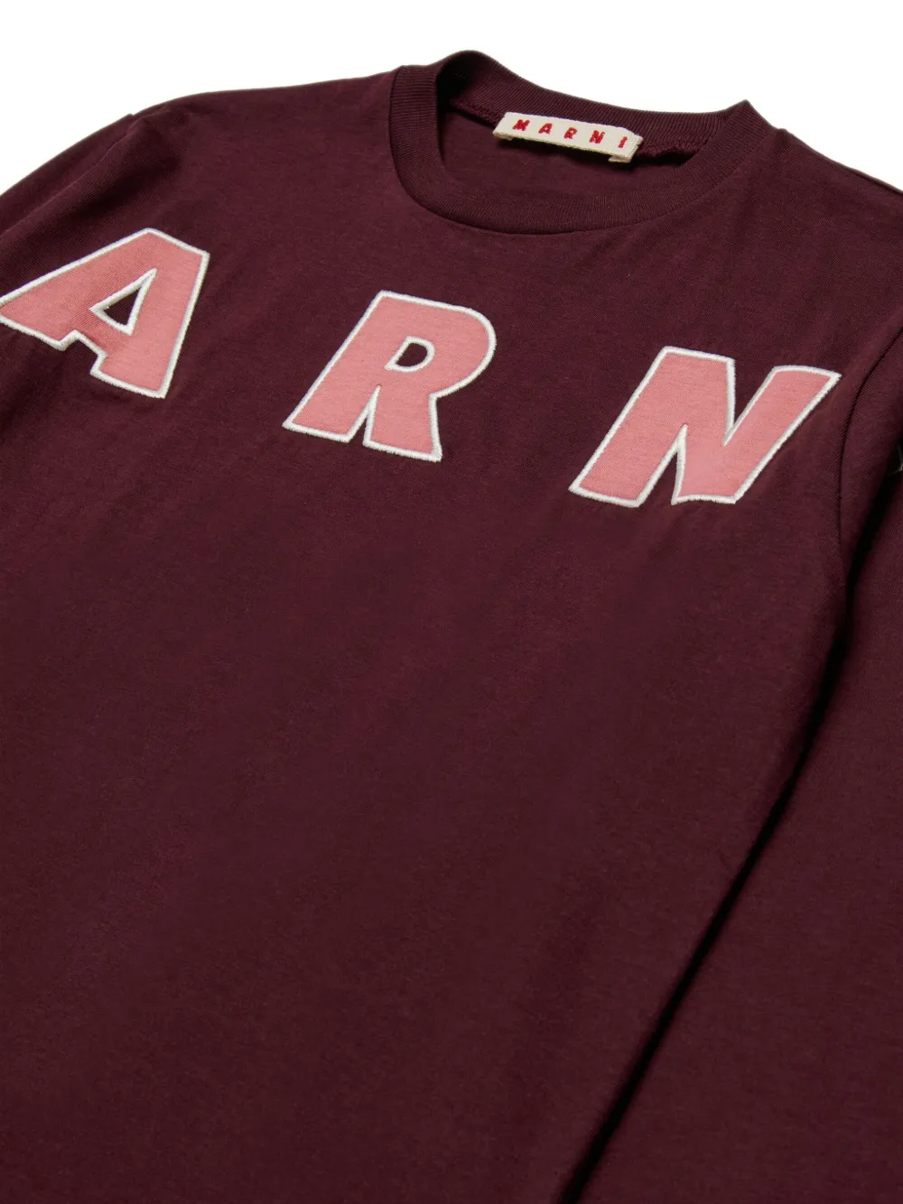 Marni Kids T-shirt met lange mouwen Rood
