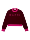 Marni Kids crew-neck sweater - Red