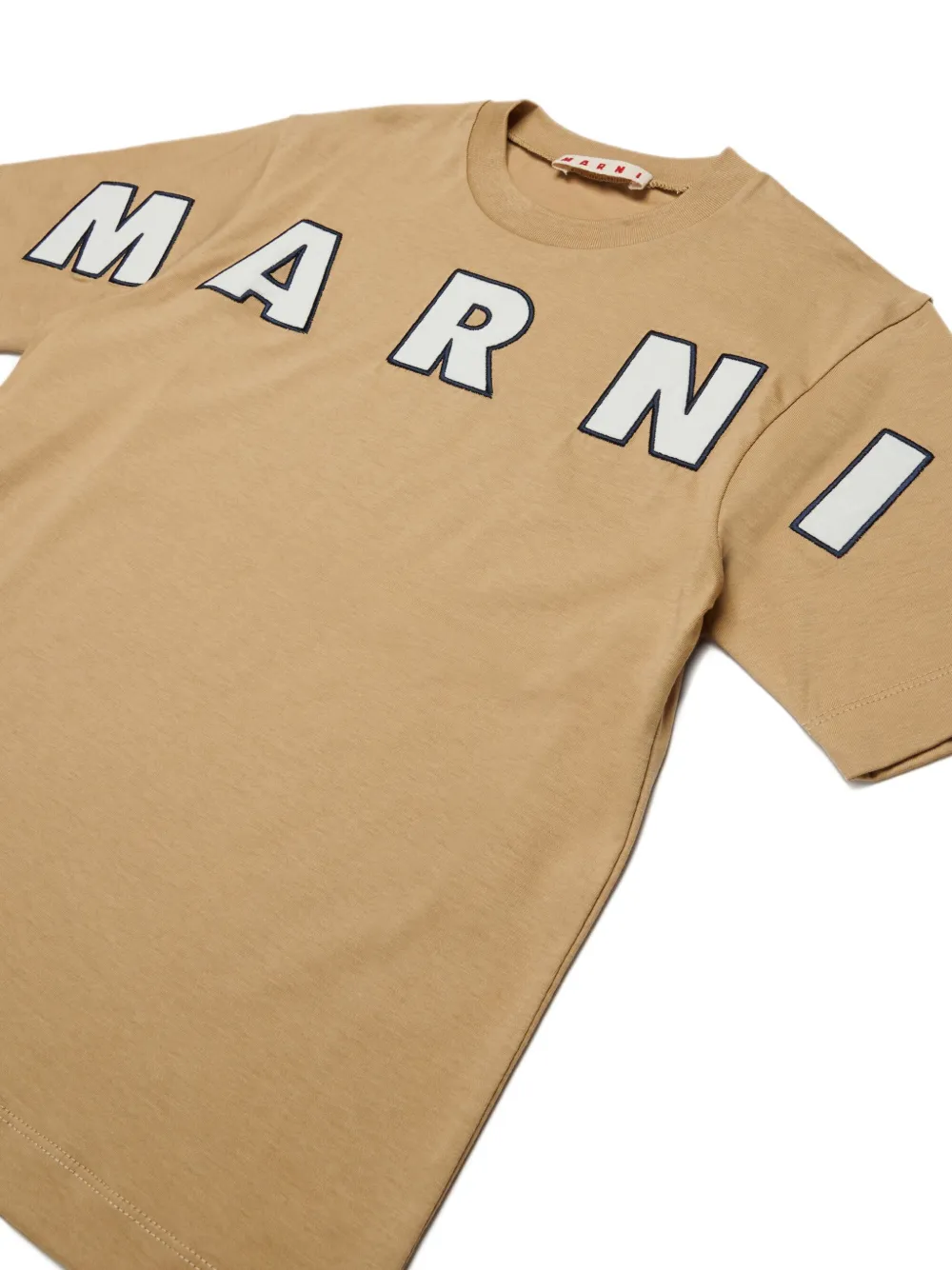 Marni Kids Katoenen T-shirt Beige