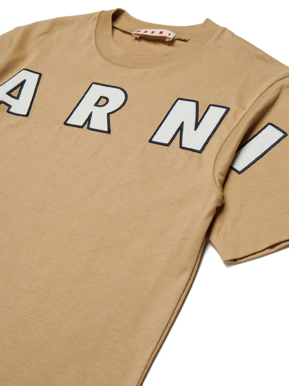 Marni Kids Katoenen T-shirt Beige