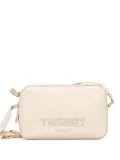 TWINSET logo-detail double-zip cross body bag - Neutrals