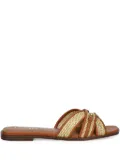 TWINSET strappy flat sandals - Brown