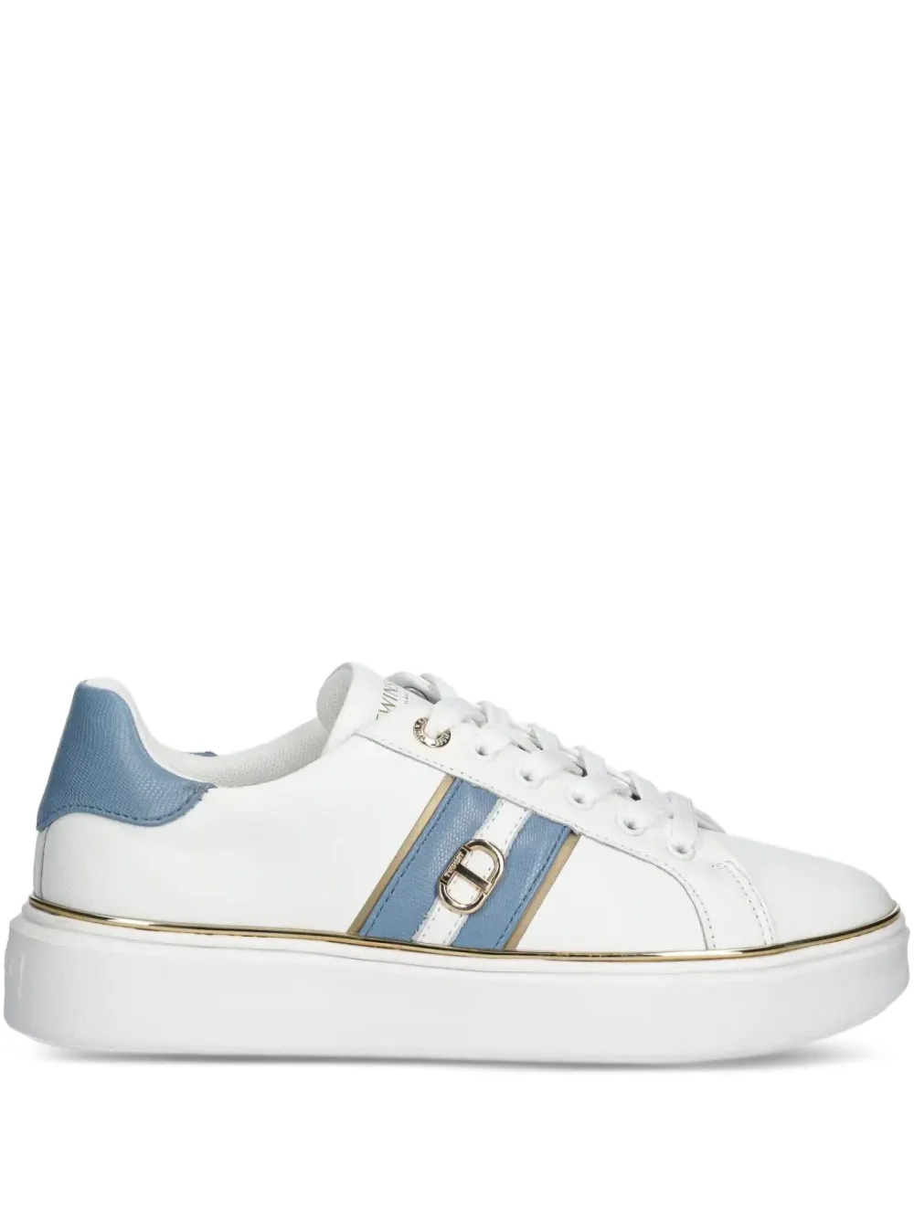 TWINSET contrasting-stripes platform sneakers White
