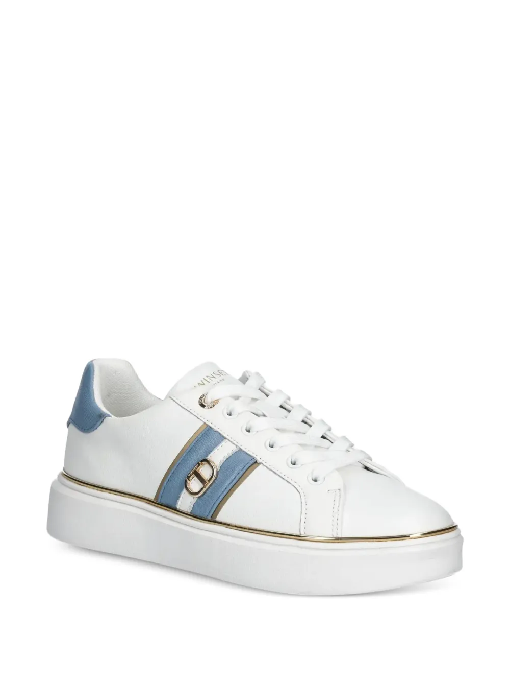 TWINSET contrasting-stripes platform sneakers White