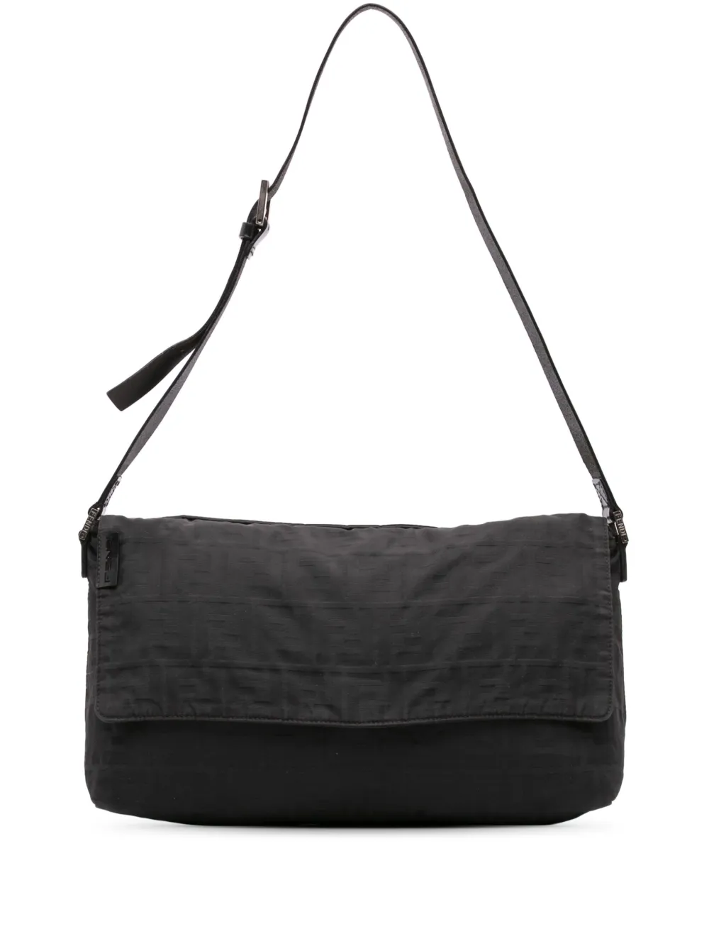 Fendi Pre-Owned 2000-2010 Zucca Canvas Flap shoulder bag | Black | Image 1