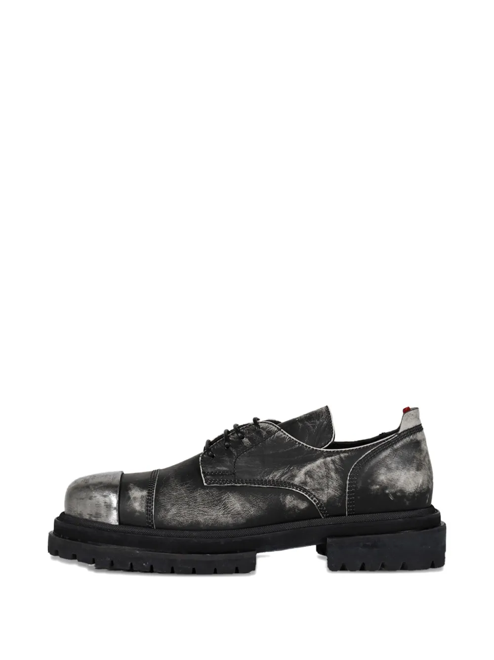 424 leather derby shoes Black