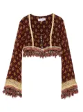 Dolce & Gabbana Pre-Owned 2000s floral-print top - Brown