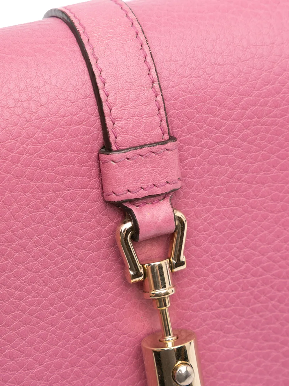 Gucci Pre-Owned 2016-2024 Pebbled Calfskin Piston Broadway Evening Bag shoulder bag | Image 5