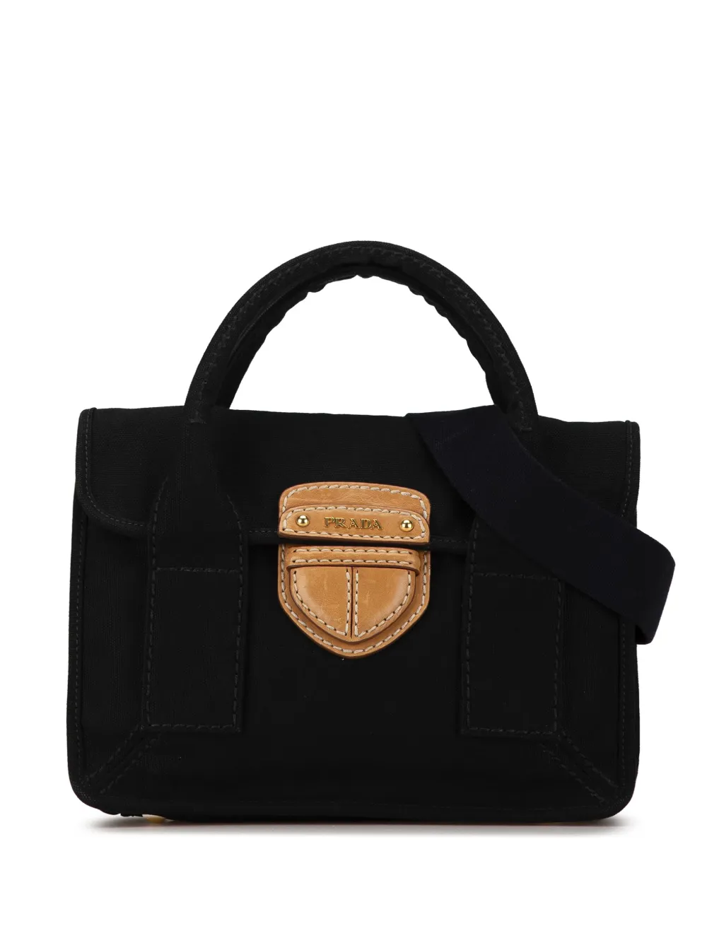 Prada Pre-Owned 2000-2023 Canapa satchel | Black | Image 1