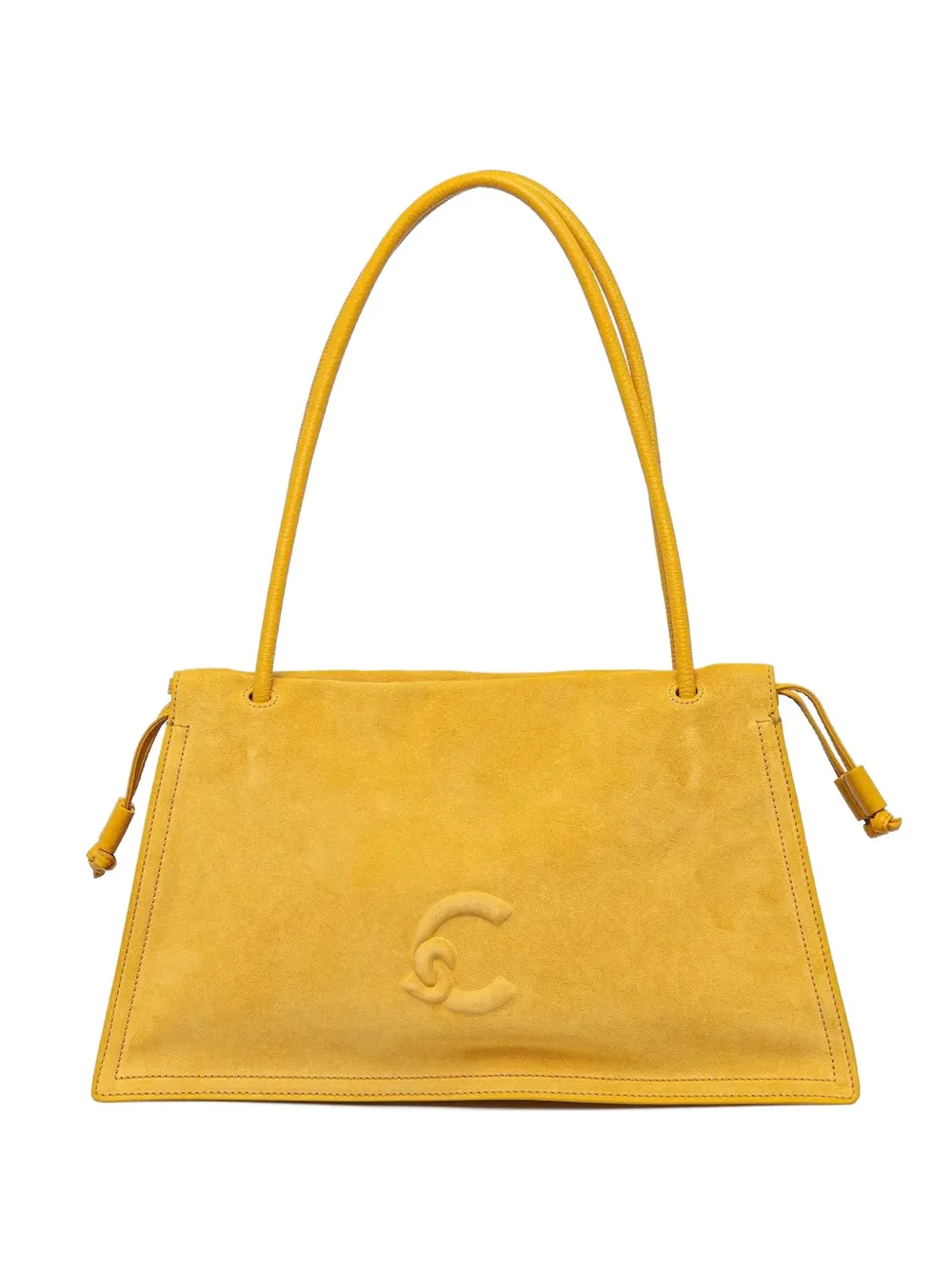 Coccinelle sac porté épaule en daim | jaune | Image 1
