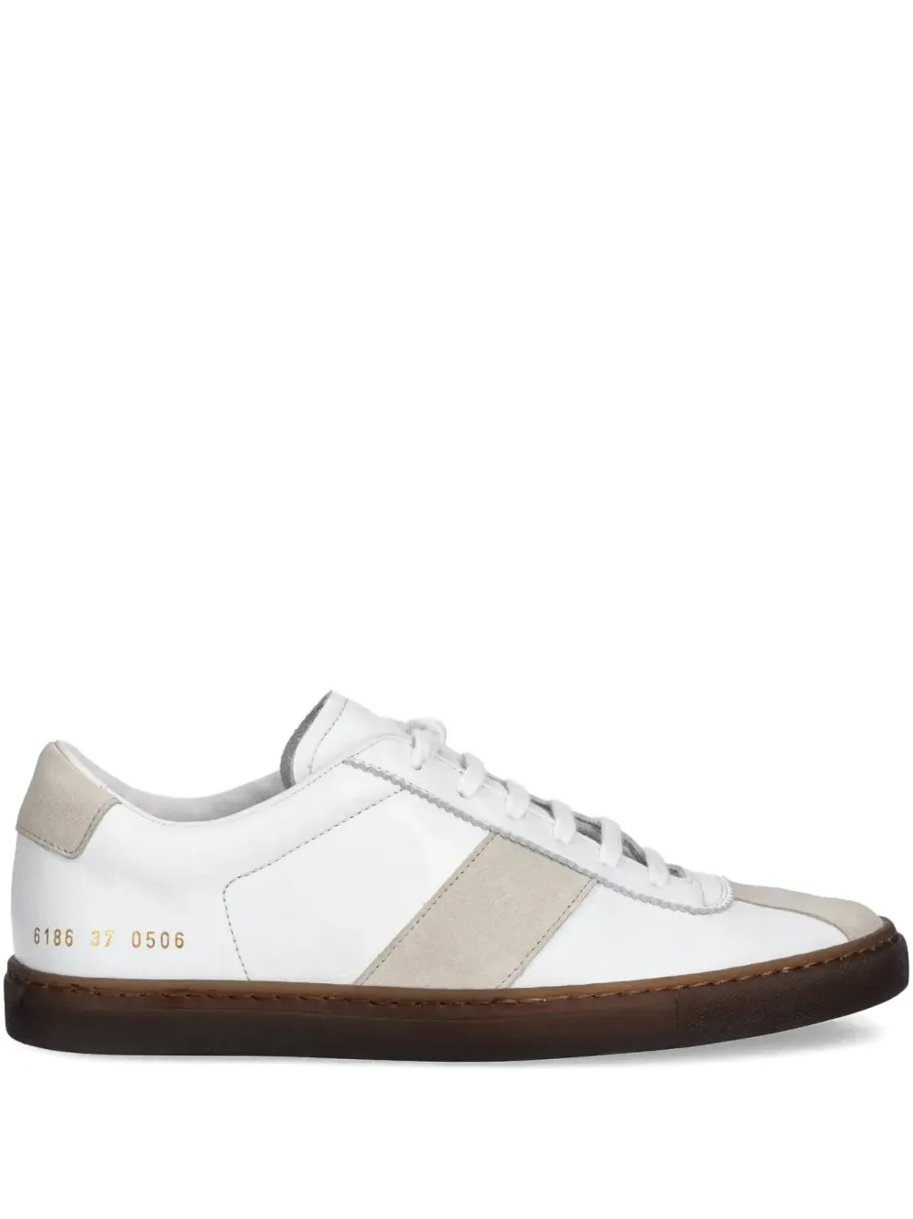 Common Projects panelled leather sneakers White