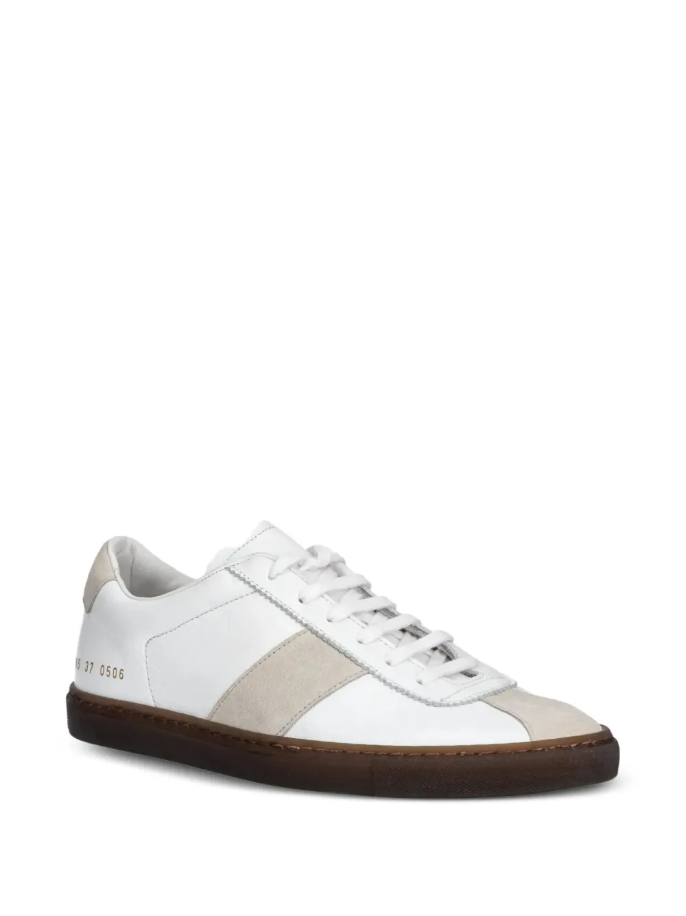 Common Projects panelled leather sneakers - Wit