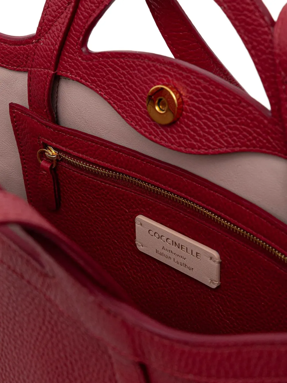 Coccinelle Leren shopper Rood