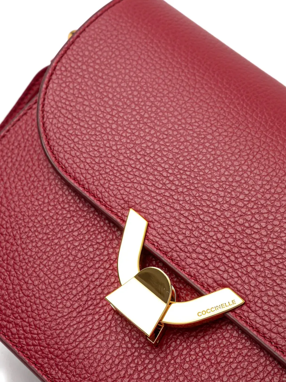 Coccinelle Leren crossbodytas Rood
