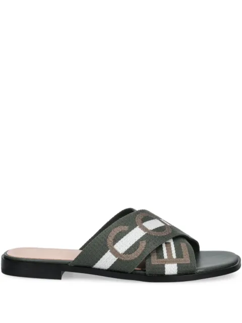 Coccinelle logo-print flat sandals 