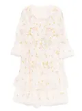 NEEDLE & THREAD KIDS sequin bloom dress - Neutrals