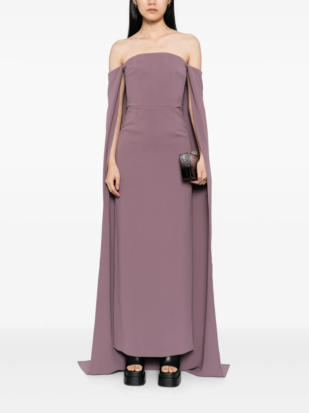 Solace London Fia maxi-jurk - Paars