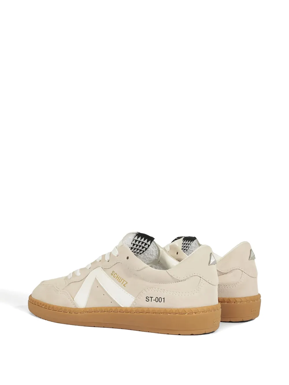 SCHUTZ 30MM SUEDE PANELLED LACE-UP SNEAKERS 
