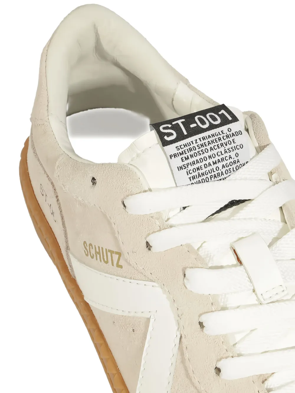 SCHUTZ 30MM SUEDE PANELLED LACE-UP SNEAKERS 
