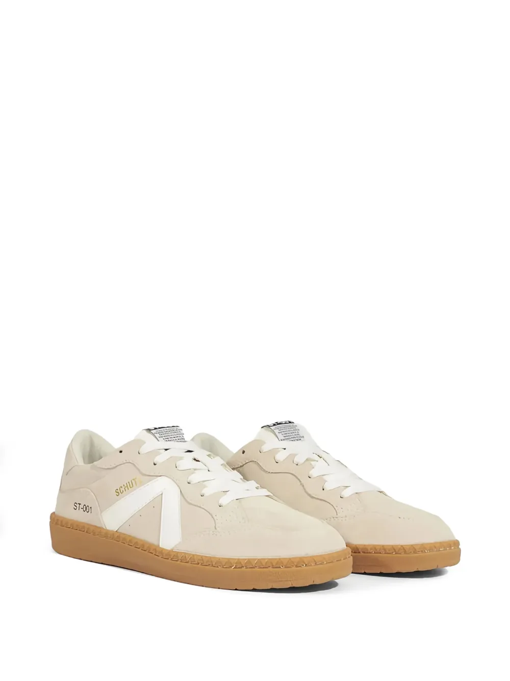 Schutz Sneakers met suède vlakken - Beige