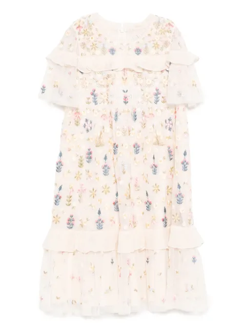 NEEDLE & THREAD KIDS flowerbed embroidery dress