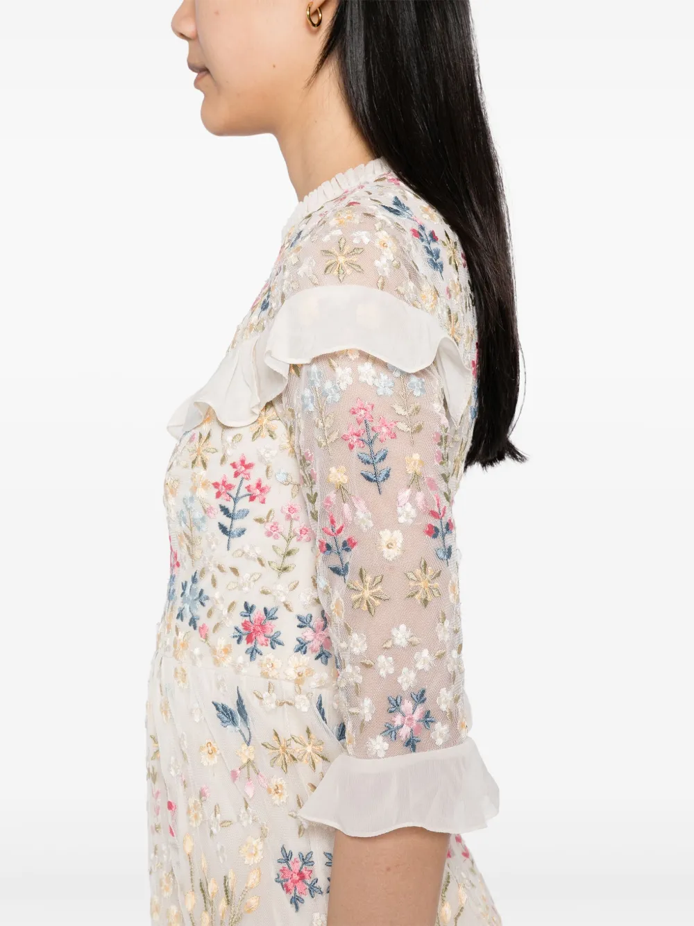 NEEDLE & THREAD FLOWERBED EMBROIDERY GOWN 